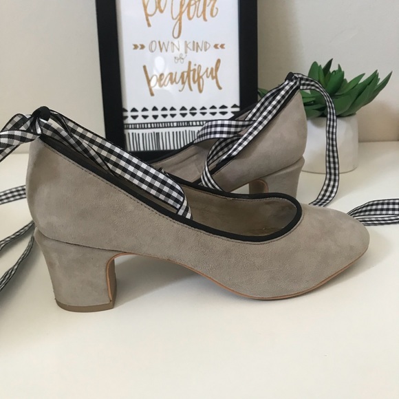 SALE Anthropologie Liendo Ribbon Tie Pumps - Picture 3 of 7